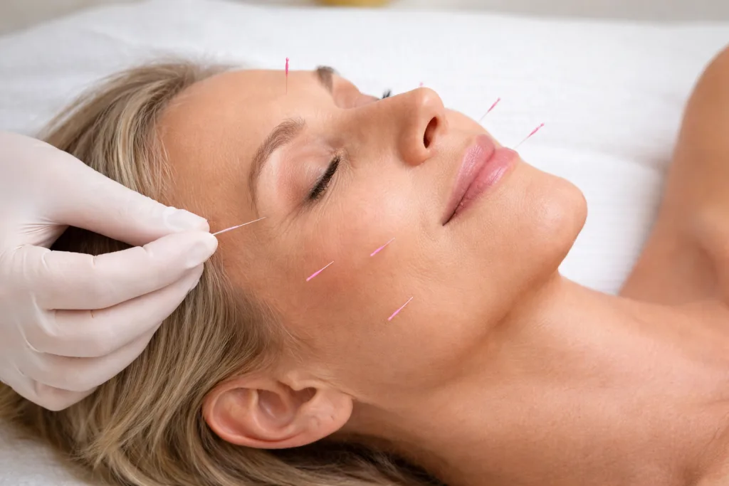 Cosmetic acupuncture session